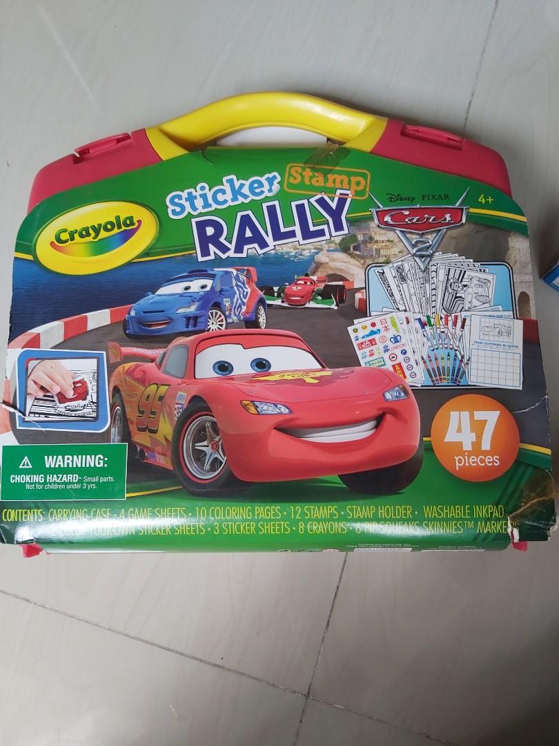 Crayola Sticker Stamp Rally Disney Cars Lightning Mcqueen Children Art And Craft Design Craft Handmade Craft On Carousell