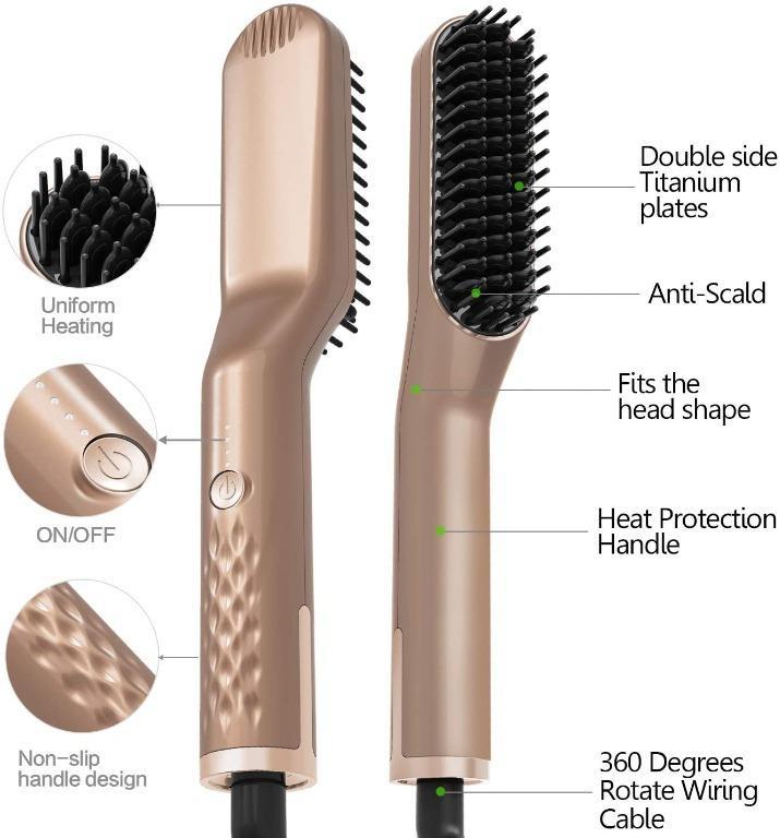 E3728 UKLISS Hair Straightener Comb 2.0 Electric Quick Classy