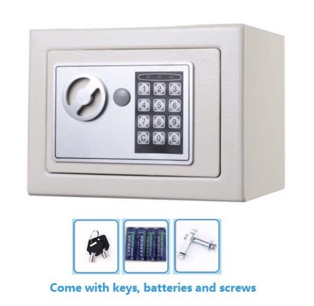 E-Sonic Small Digital Electronic Safety Box Keypad Lock Home Office ...