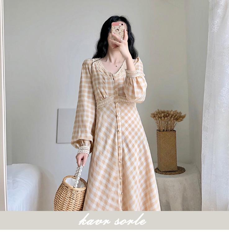 aesthetic long dress