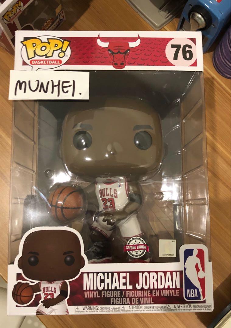 Funko Pop! Michael Jordan Pop #76 White Jersey - Jumbo 10 Special Edition  