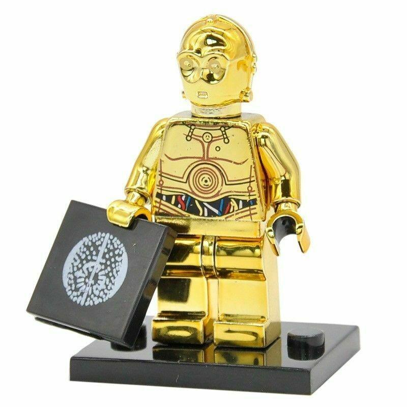 Gold C3PO minifigure Replica Hobbies Toys Toys Games on