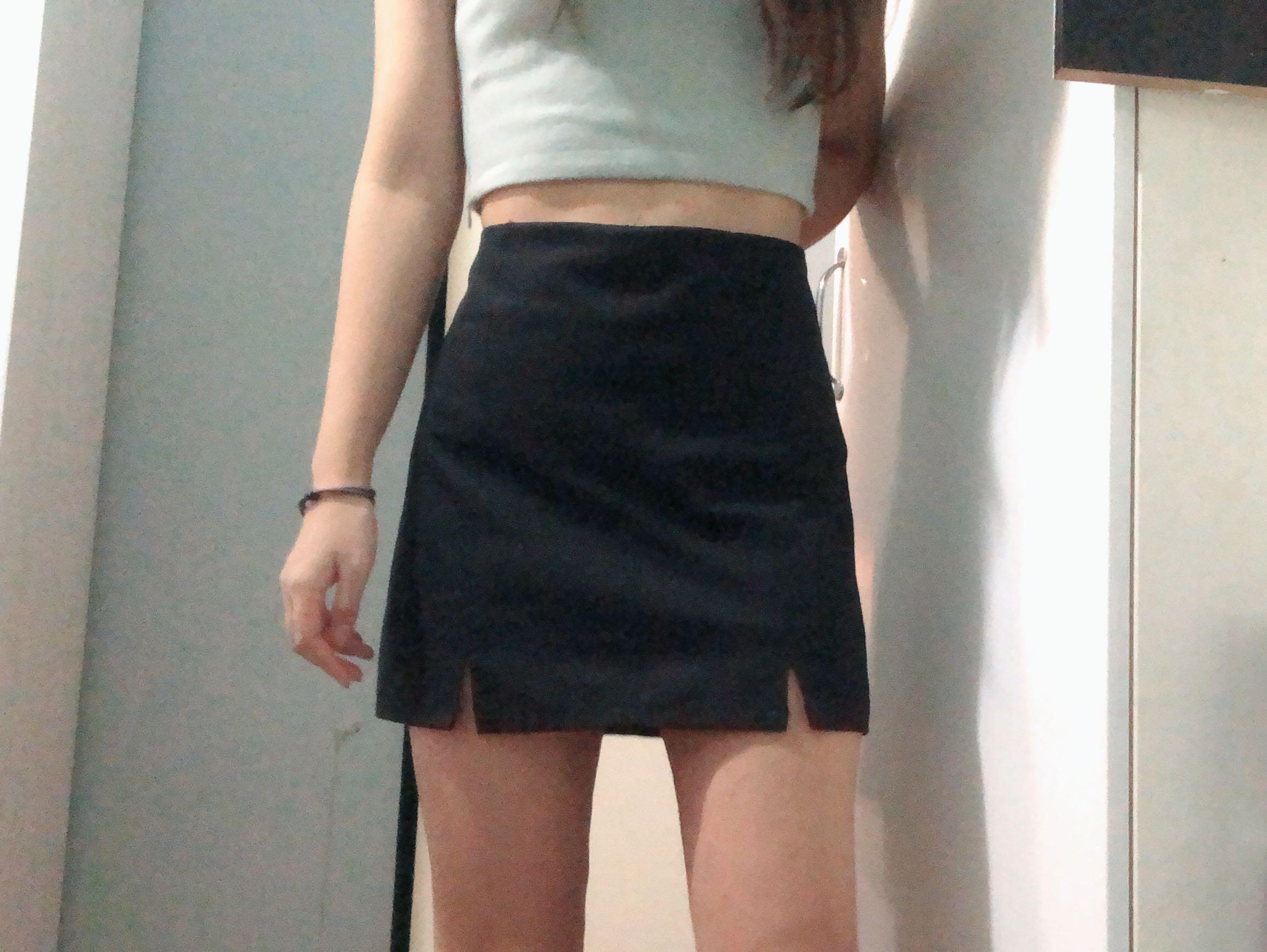 High waisted black skort Outlet