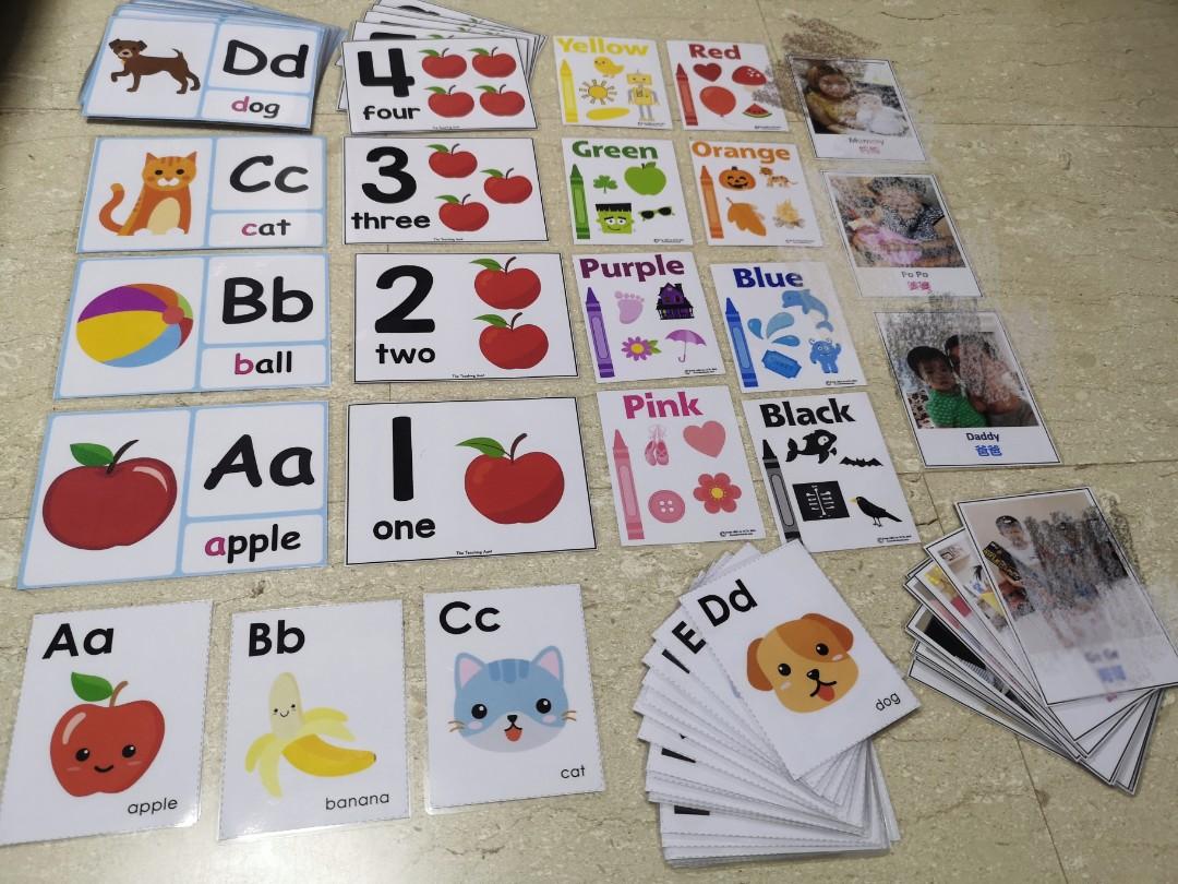 Homemade Laminated Flashcards, Hobbies & Toys, Books & Magazines