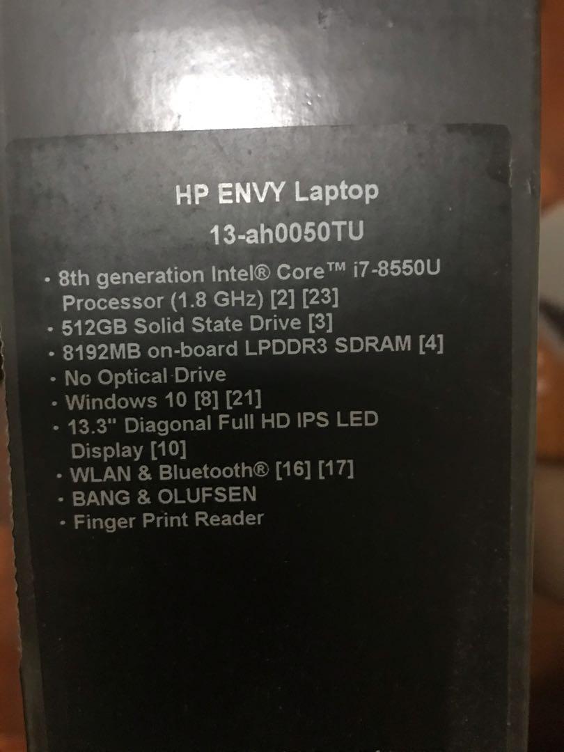 Hp Envy 13 Ah0xxx Laptop Computers And Tech Laptops And Notebooks On Carousell 5994
