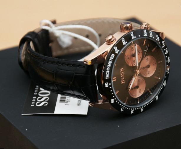 Hugo boss talent watch black new arrivals