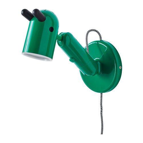 Ikea Krux Led Wall Lamp Green Furniture Home Decor Lighting Supplies On Carousell