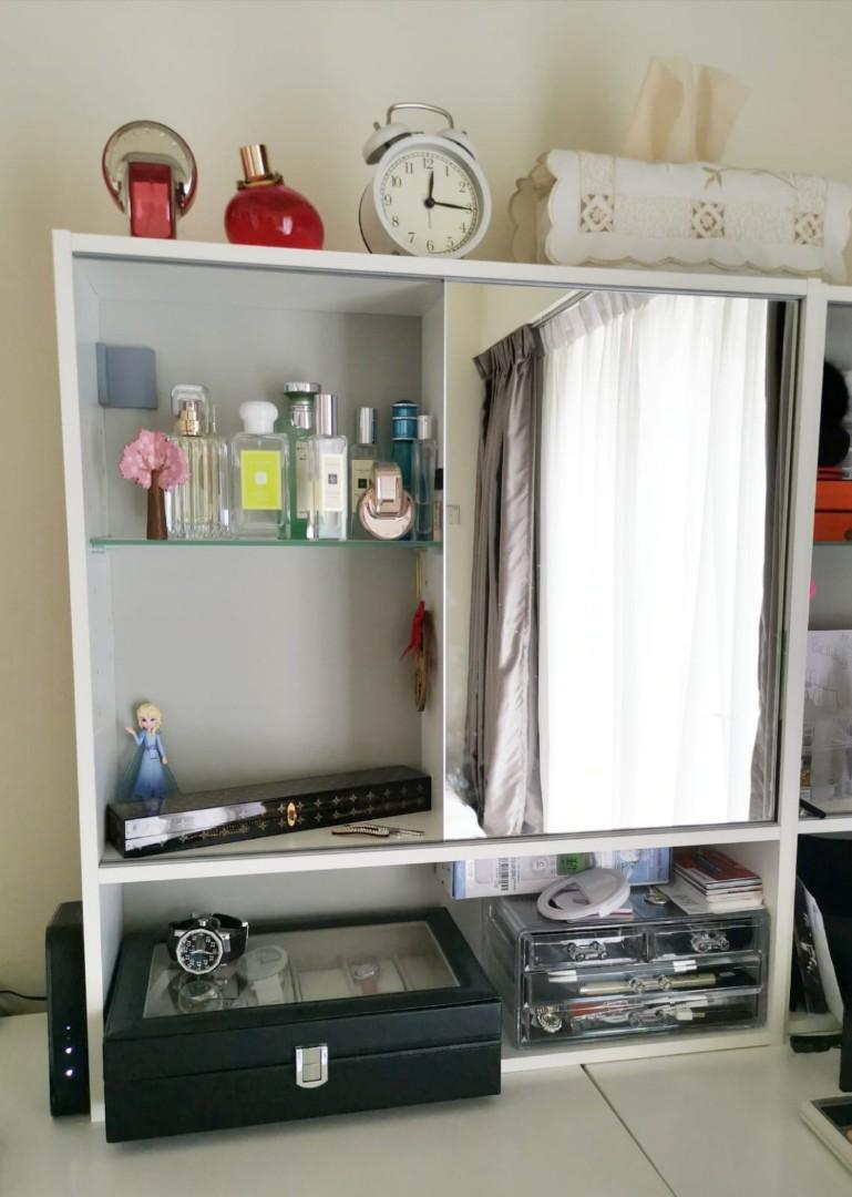 Ikea wall mirror Furniture & Home Living, Furniture, Shelves