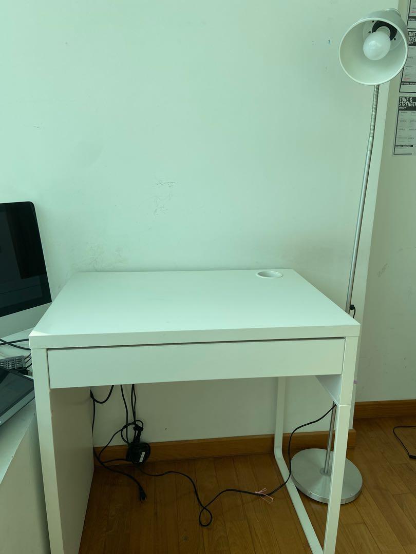 MICKE Desk, white, 28 3/4x19 5/8 - IKEA