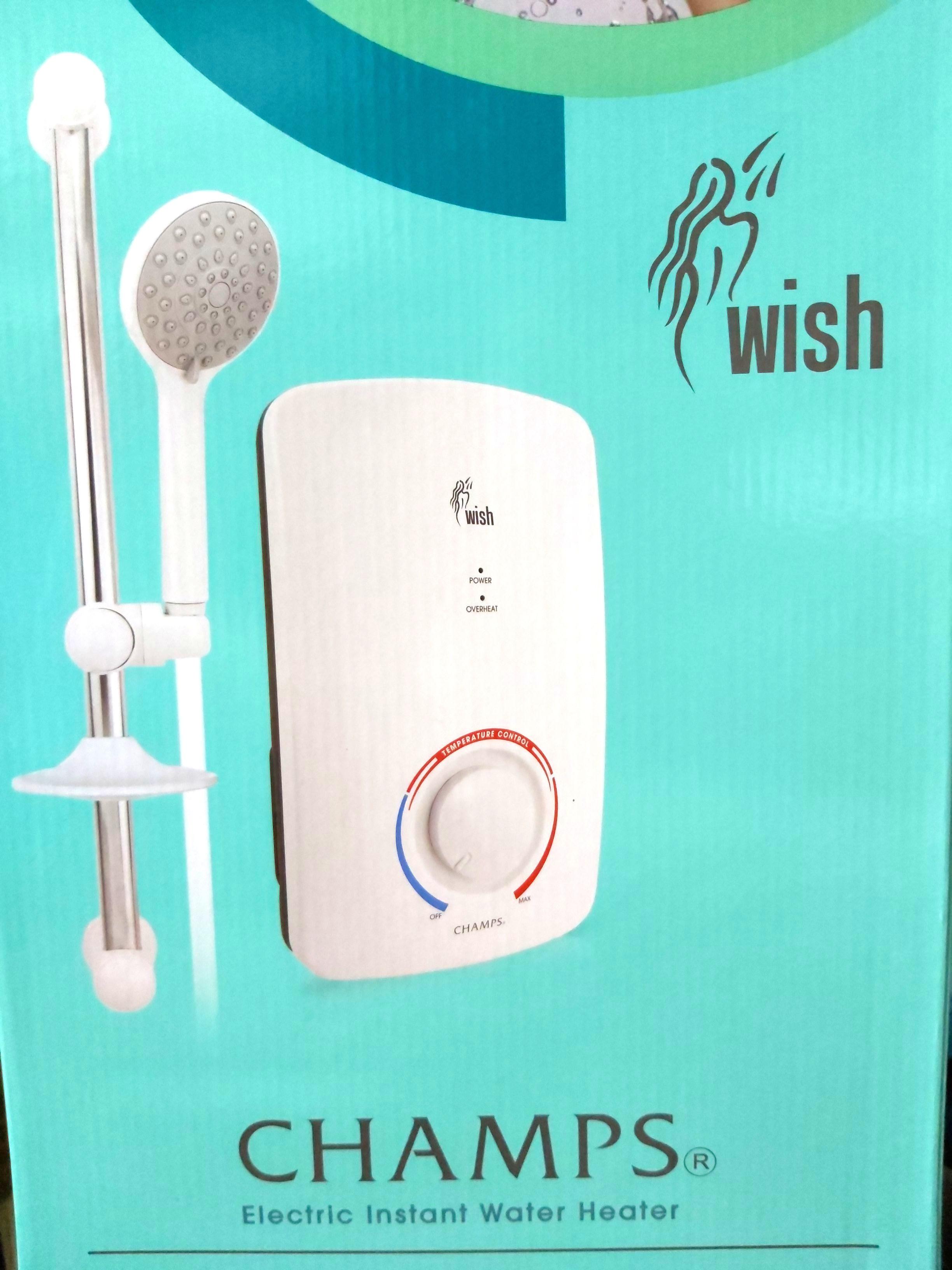Instant Water HeaterChamps Electric Shower Heater ModelWISH Brand New