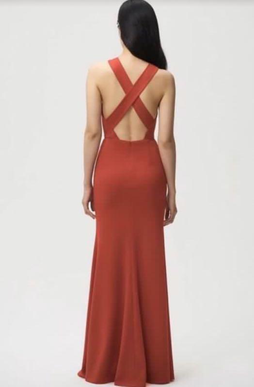 Jenny yoo kayleigh red wedding gown