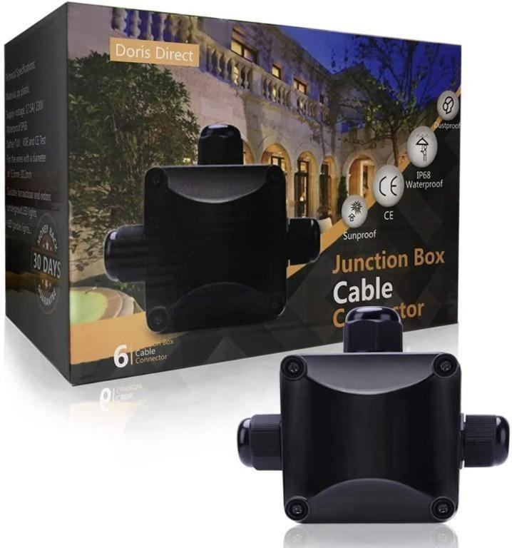 Junction Box Cable Connector Beauty Star 6pcs Larger 3 Way Outdoor Light Connector Ip68 Waterproof Electronics Others On Carousell