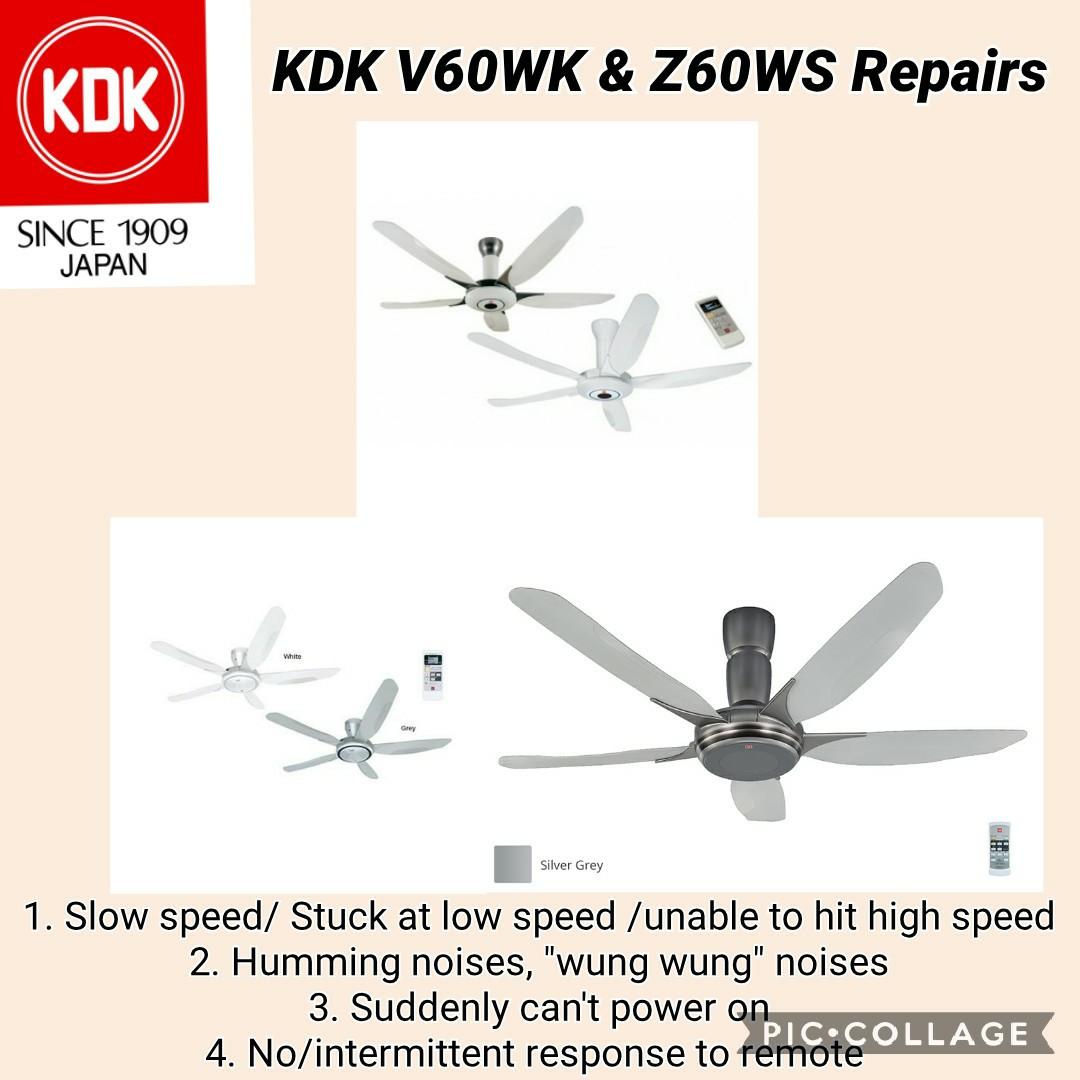 KDK Fan Repairs, Home Appliances, Cooling & Air Care on Carousell