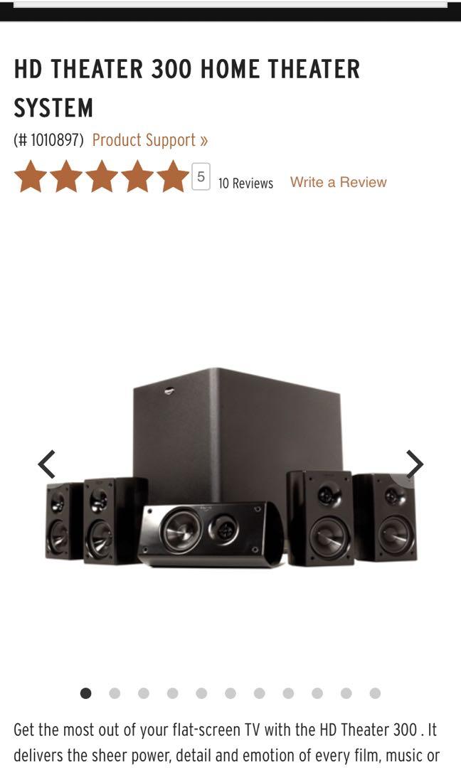 klipsch hd theater 300