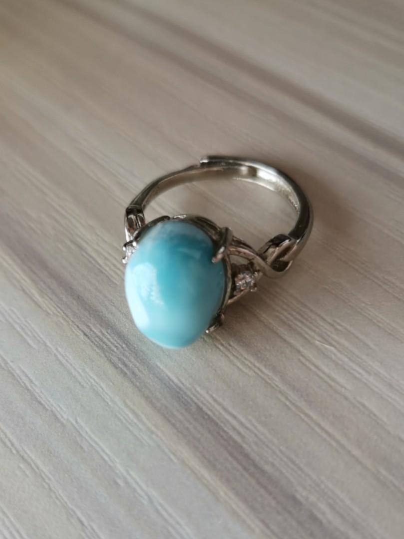 Larimar Ring Women S Fashion Jewellery Rings On Carousell