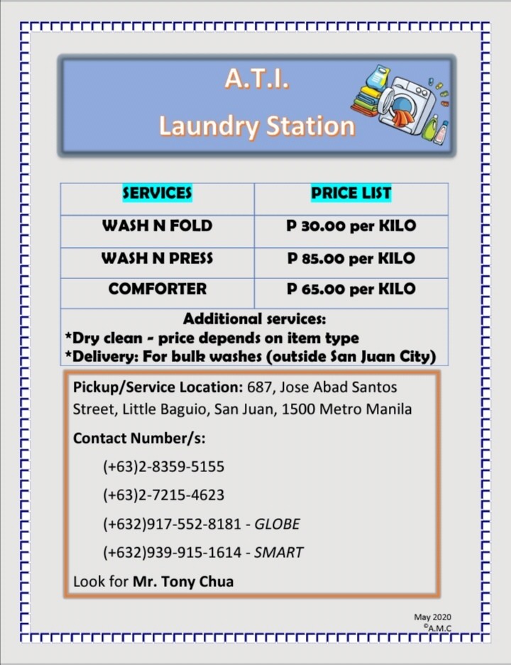 Laundry Shop Service San Juan City Community On Carousell