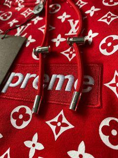 Louis Vuitton X Supreme Box logo hoodie