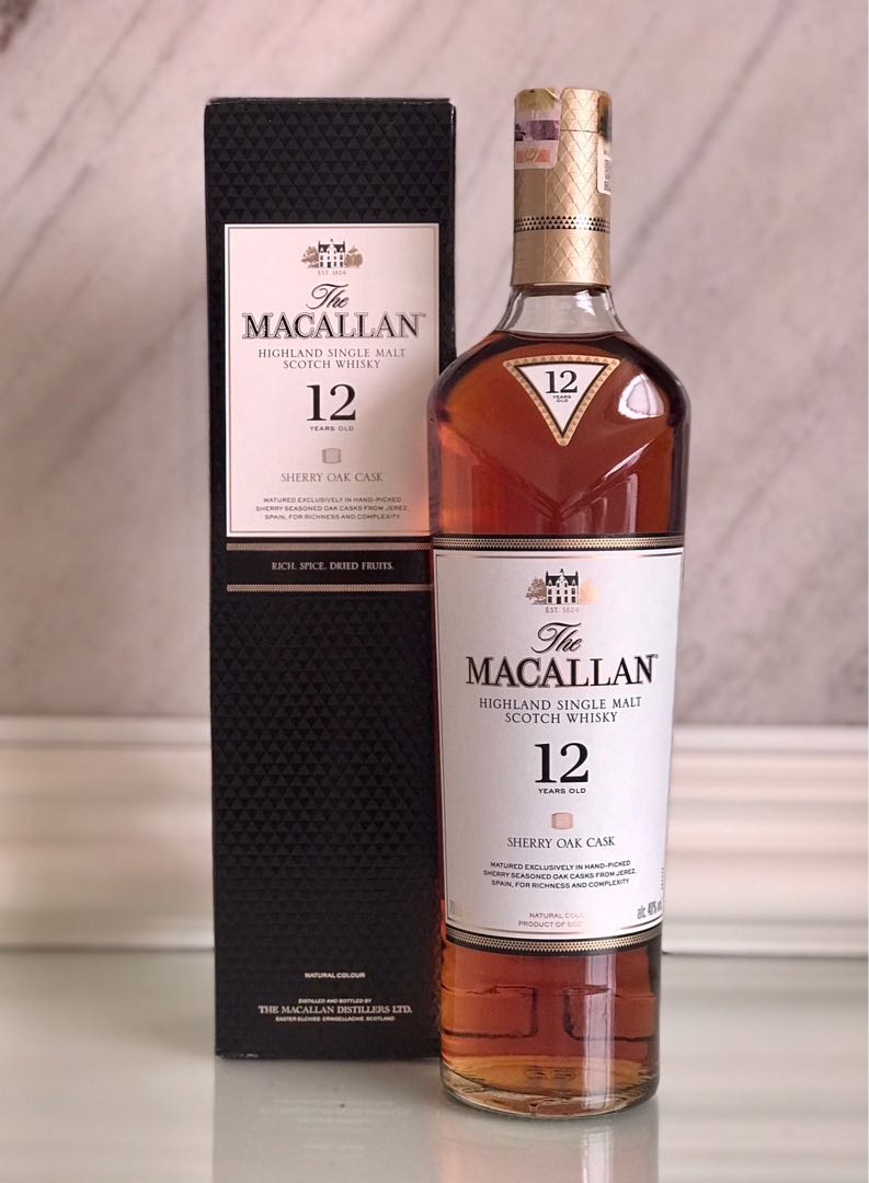 Macallan 12 Sherry Oak Single Malt Scotch Whisky 700ml Makanan Minuman Minuman Tidak Beralkohol Di Carousell
