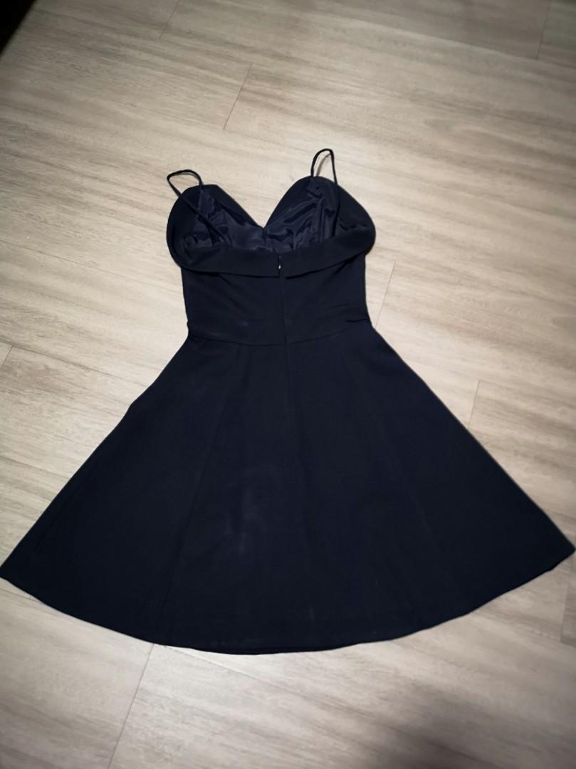 navy blue skater dress