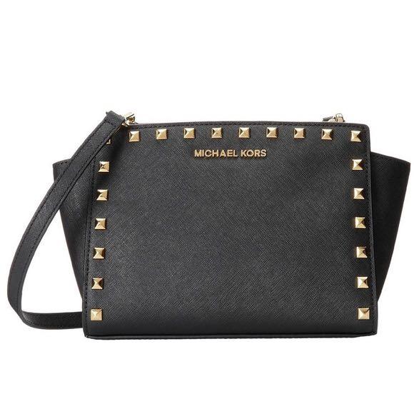 michael kors studded sling bag