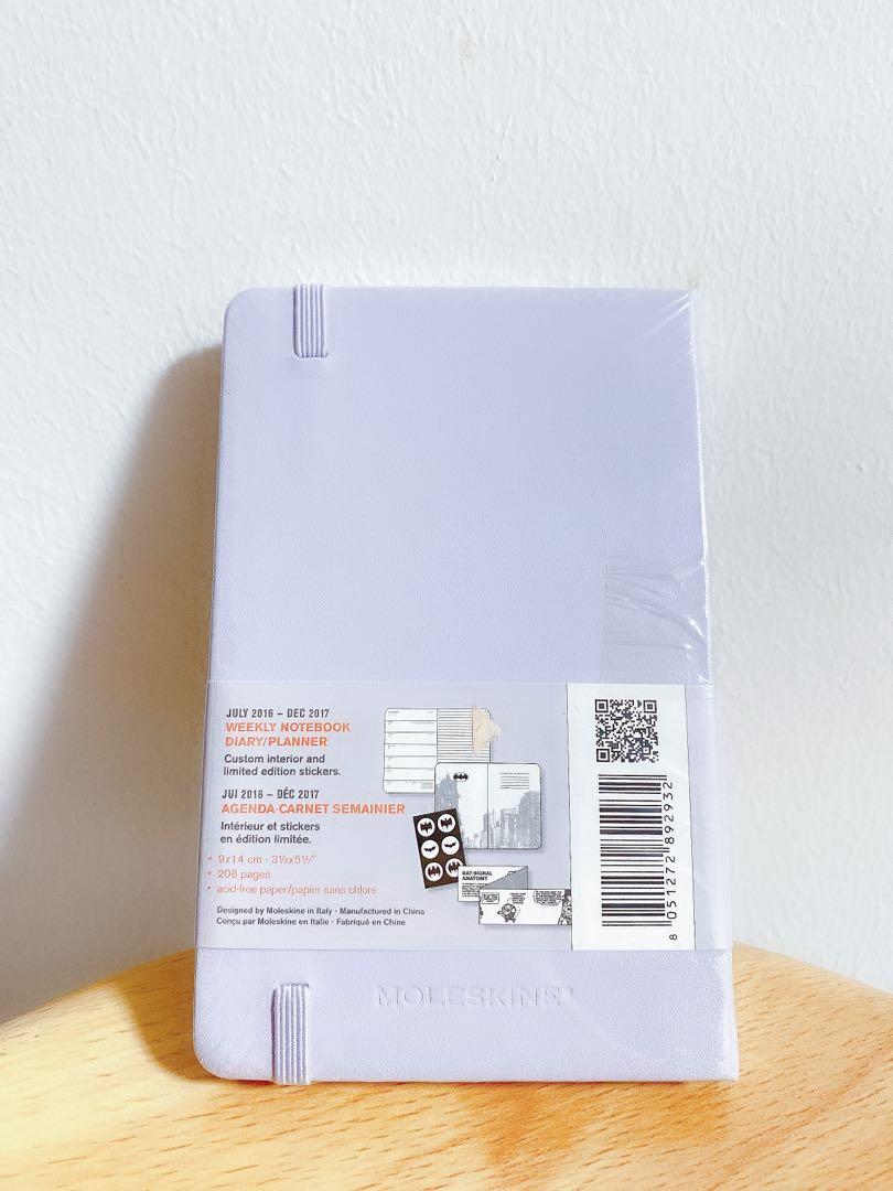 (Reserved) Moleskine Batman Limited Edition Hard Cover 20162017 Weekly 18 Month Notebook