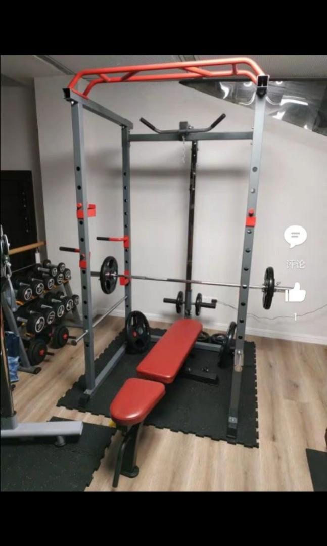 [INSTOCKS] Multifunctional Squat Rack With Cable System, Sports
