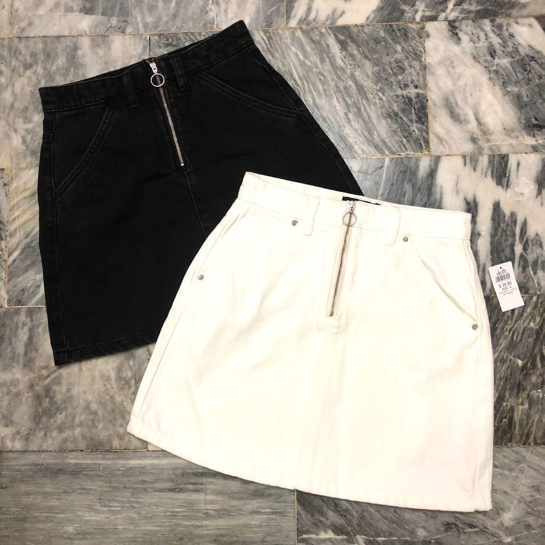 Black denim shop skirt dotti