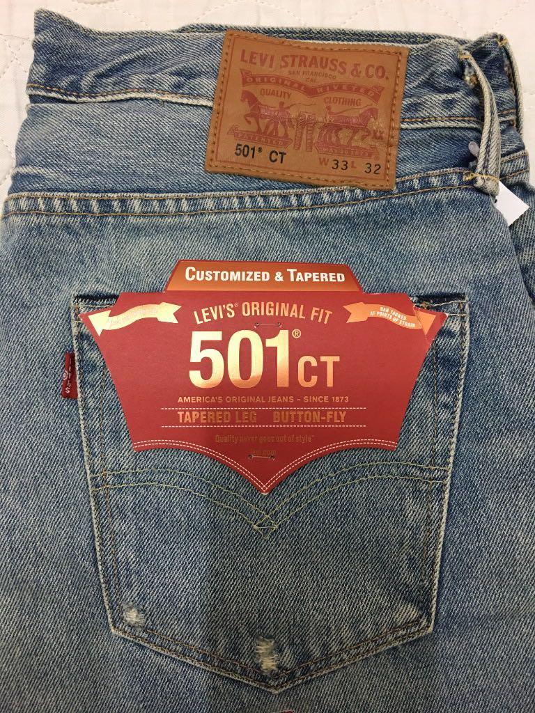 New Original Men Levis 501 Ct Jeans, Men'S Fashion, Bottoms, Jeans On  Carousell