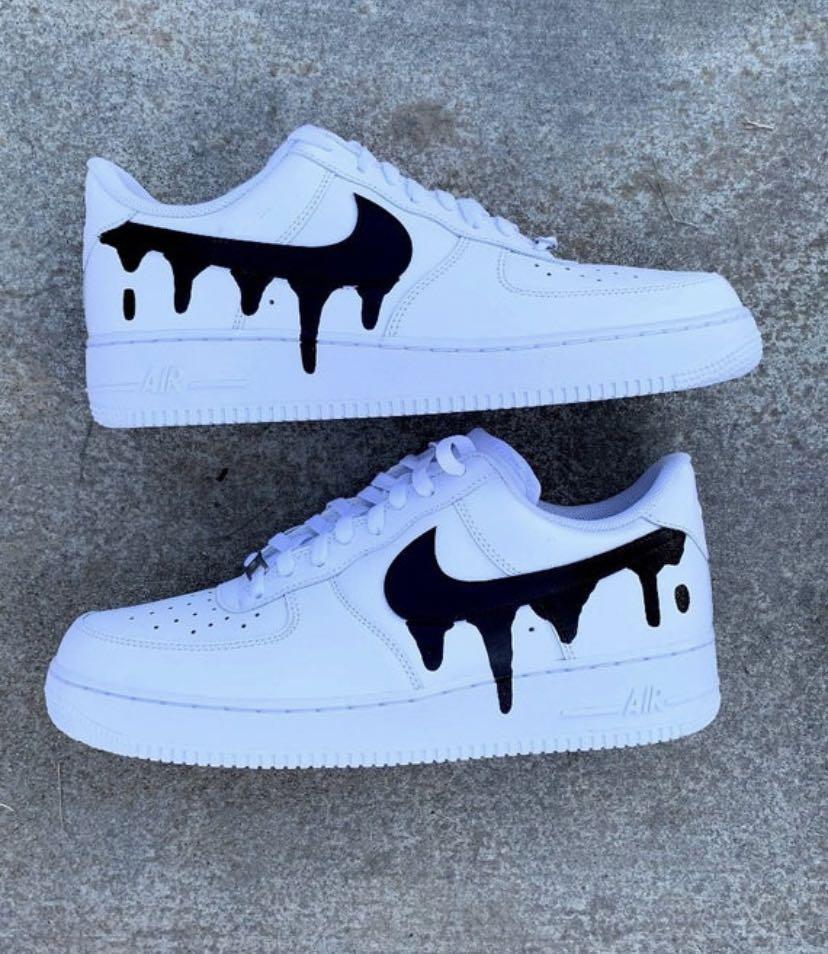 nike air force one dripping swoosh