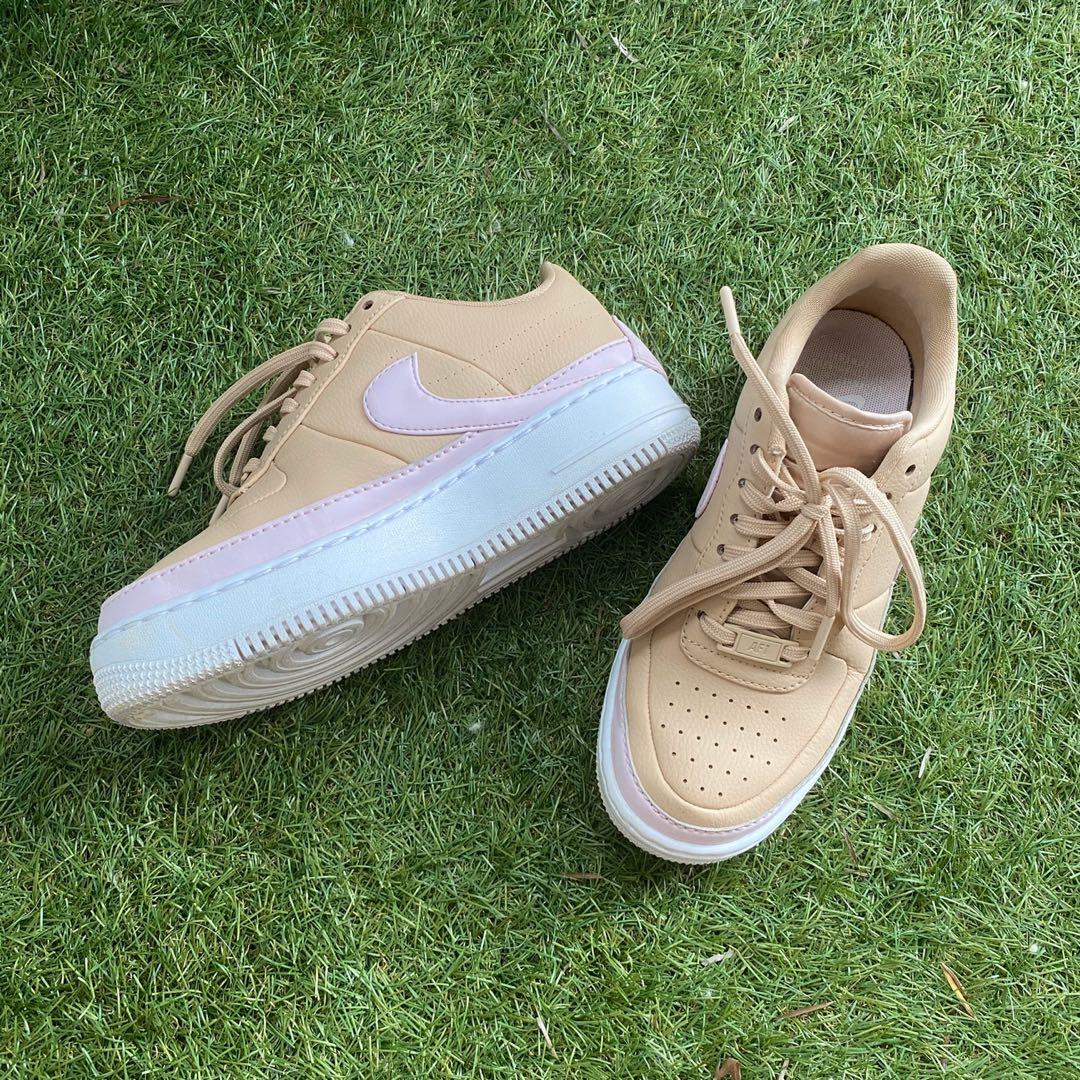 Air force 1 jester sneakers in beige and pink online