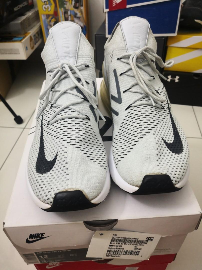 Nike air max 270 flyknit pure platinum hotsell