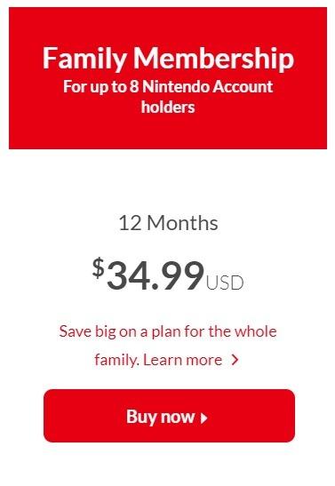 nintendo online family game sharing