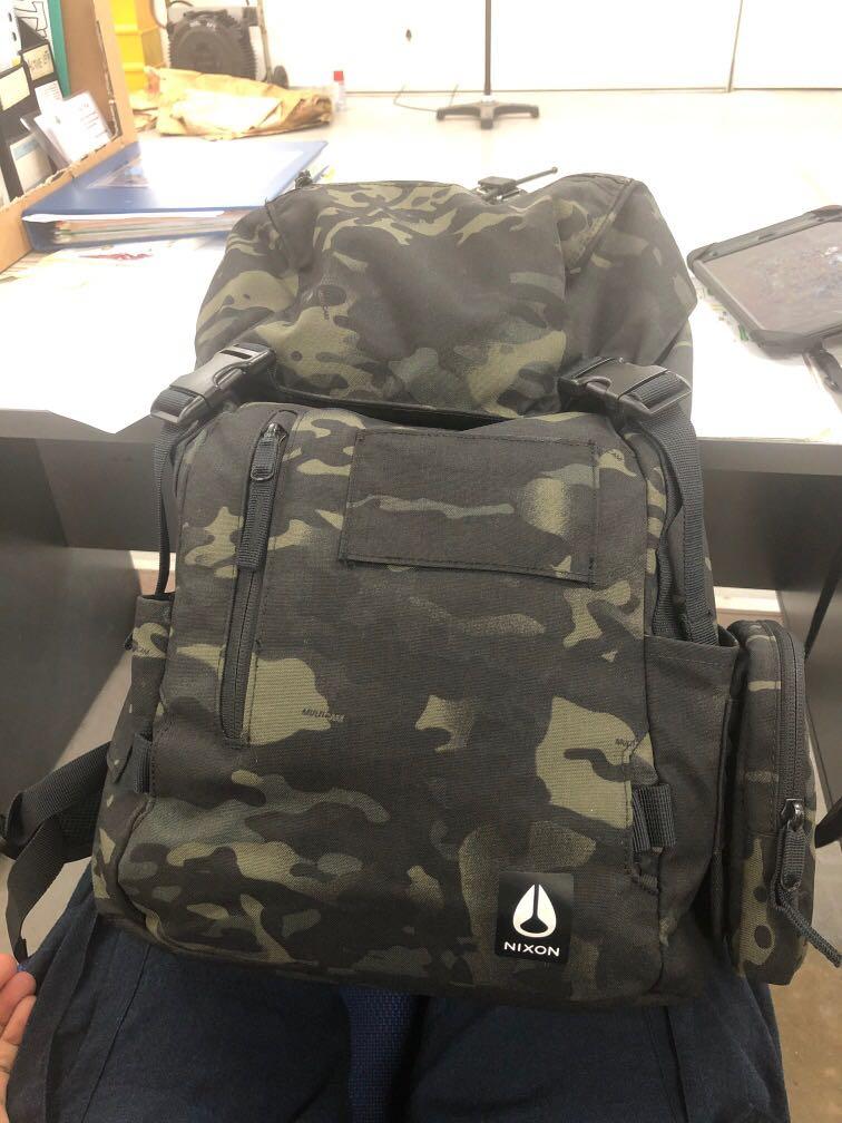 nixon camo backpack