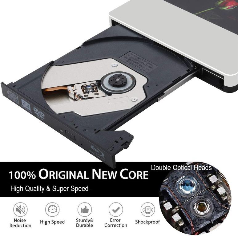 NOLYTH USB C External Blu Ray Player Burner Drive for Laptop/MacBook