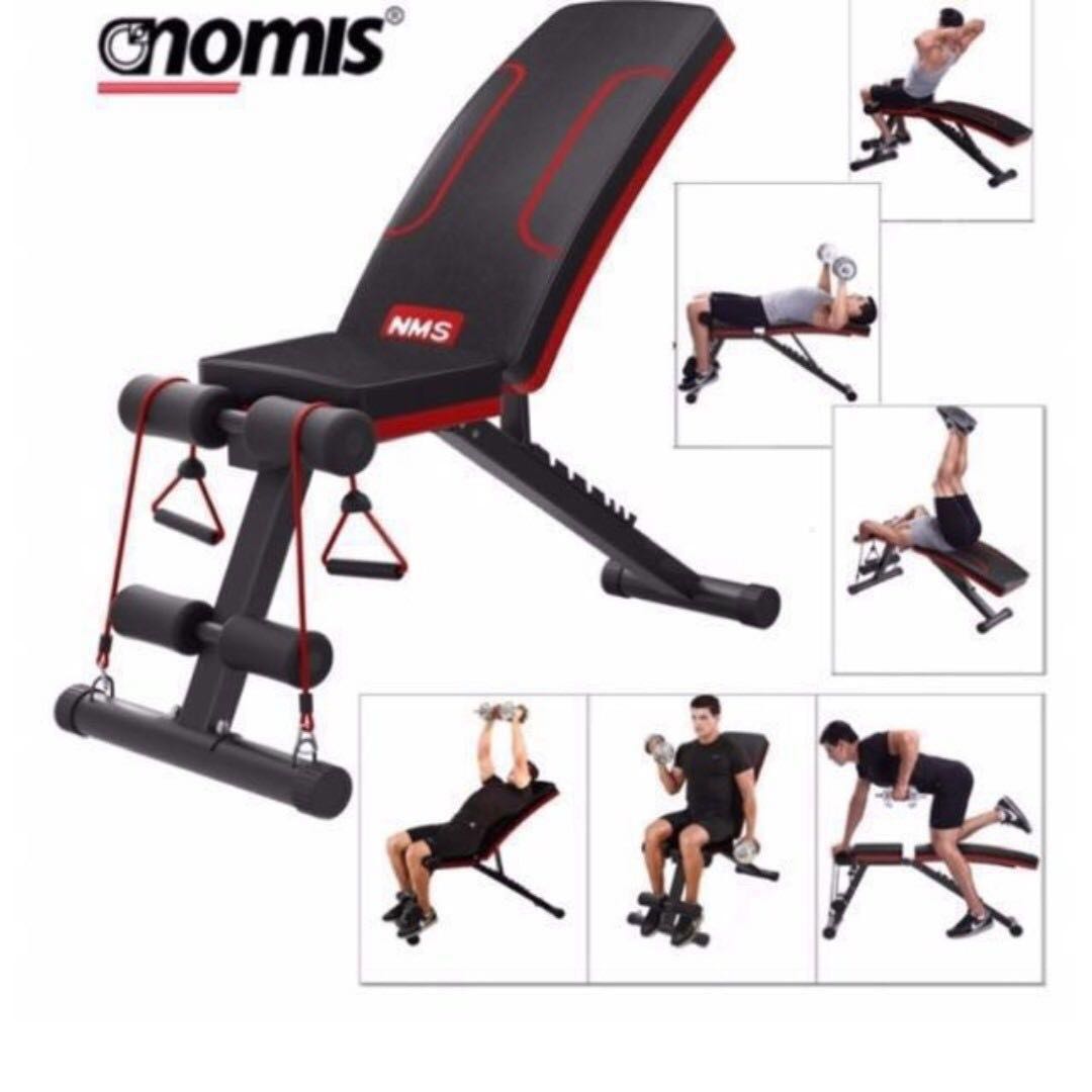 Nomis Foldable Workout Bench / Gym Bench, Sports, Weights & Gym