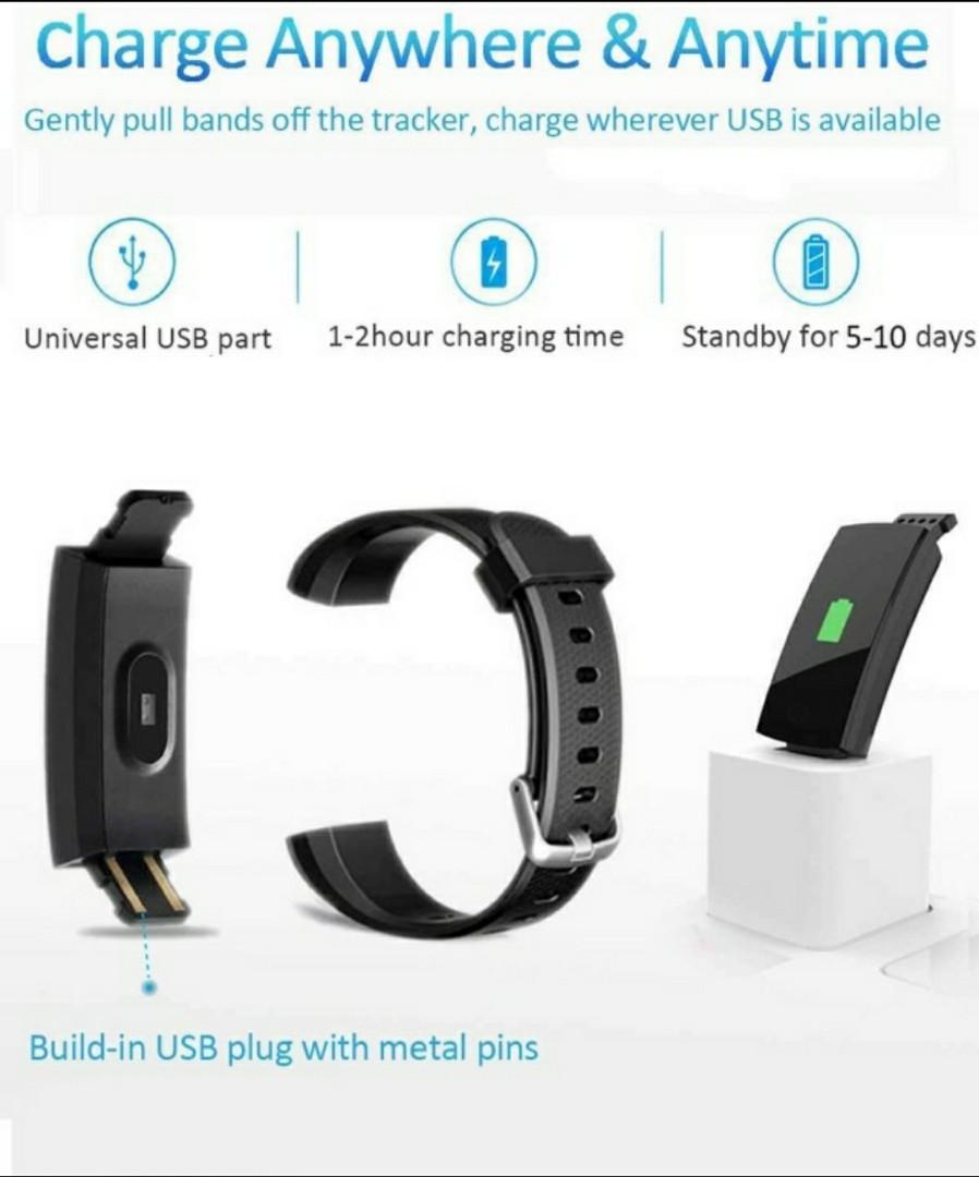 Oumuele Fitness Tracker, Mobile Phones & Gadgets, Wearables & Smart Watches on Carousell