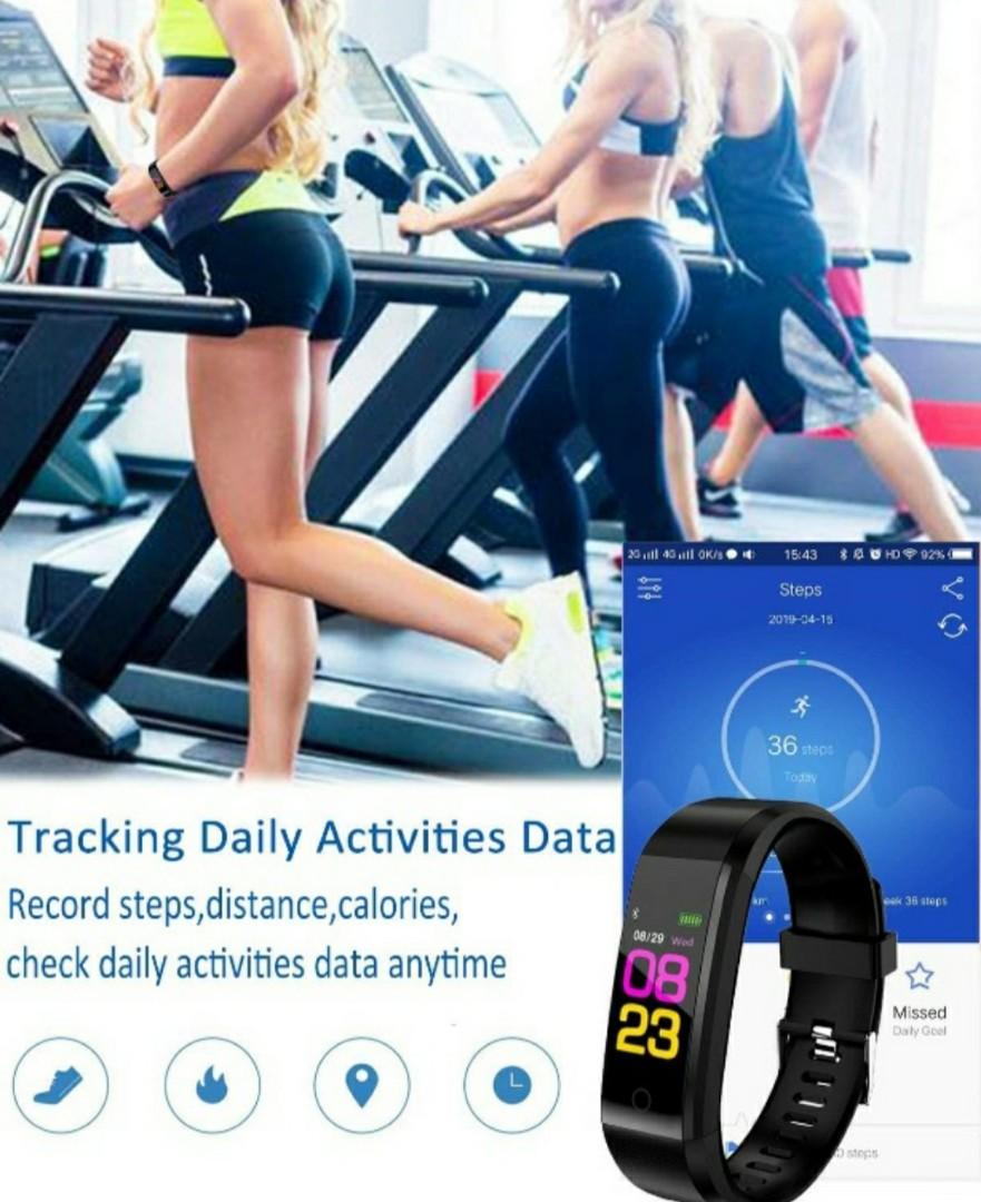 Oumuele Fitness Tracker, Mobile Phones & Gadgets, Wearables & Smart Watches on Carousell