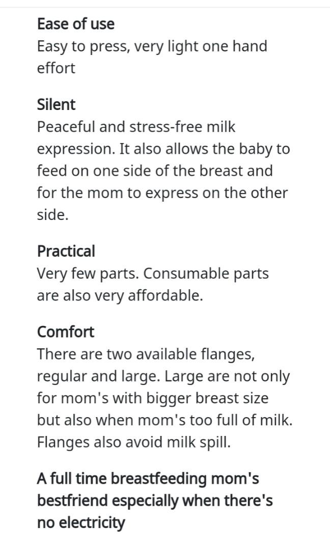 Baby Items for Take all (Category: Breastfeeding & Bottle Feeding) located in Cebu City. Submitted by tagsglamor (Listing ID 1006669598, Image 3). Description: - pigeon breast pump - bottle not included for hygienic purposes - unused avent accessories - unused markus and markus feeding set.