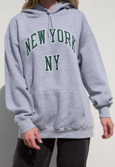 Po Bnwt Christy New York Hoodie Brandy Melville Luxury Apparel Women S On Carousell Christy new york hoodie oversized cozy zip up hoodie in black with two pockets, a drawstring hood, and the new york graphic printed in red on the front. po bnwt christy new york hoodie brandy melville