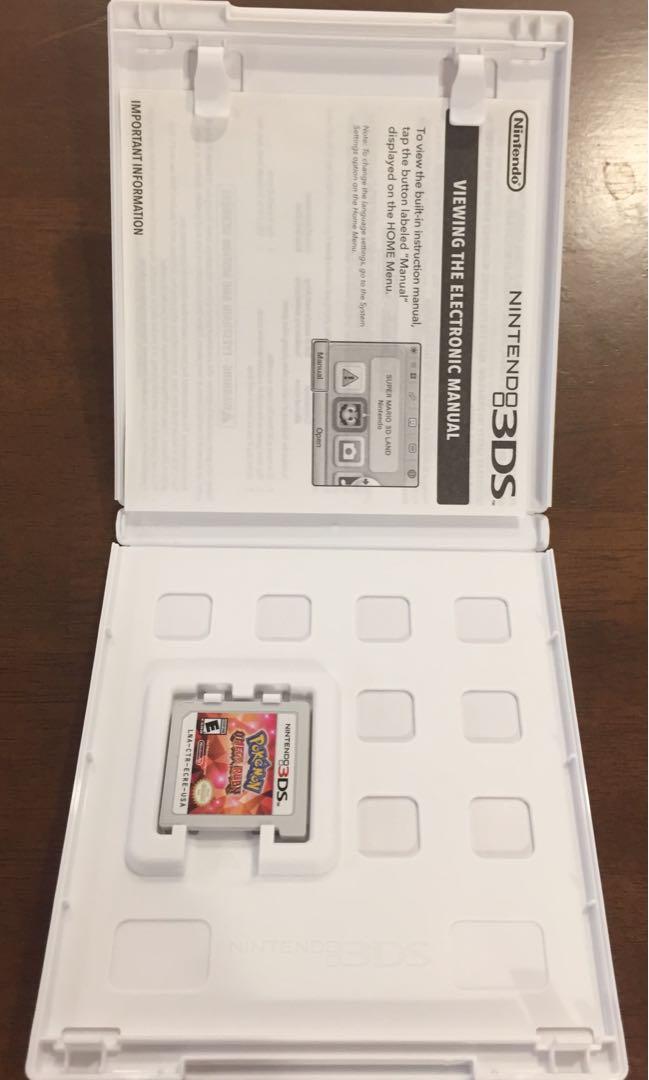 Pokémon Omega Ruby (Category: Nintendo) located in Singapore. Submitted by gameax (Listing ID 1006706737, Image 3). Description: Worried about what to do during this Circuit Breaker? Fear not! Here comes one of the best AAA titles in Nintendo 3DS!! Excellent condition, no known damage. 9.5/10 .