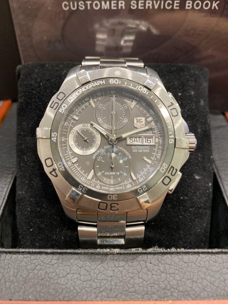 Pre owner Tag heuer Aquaracer chronometer day date man watch DMGZZ