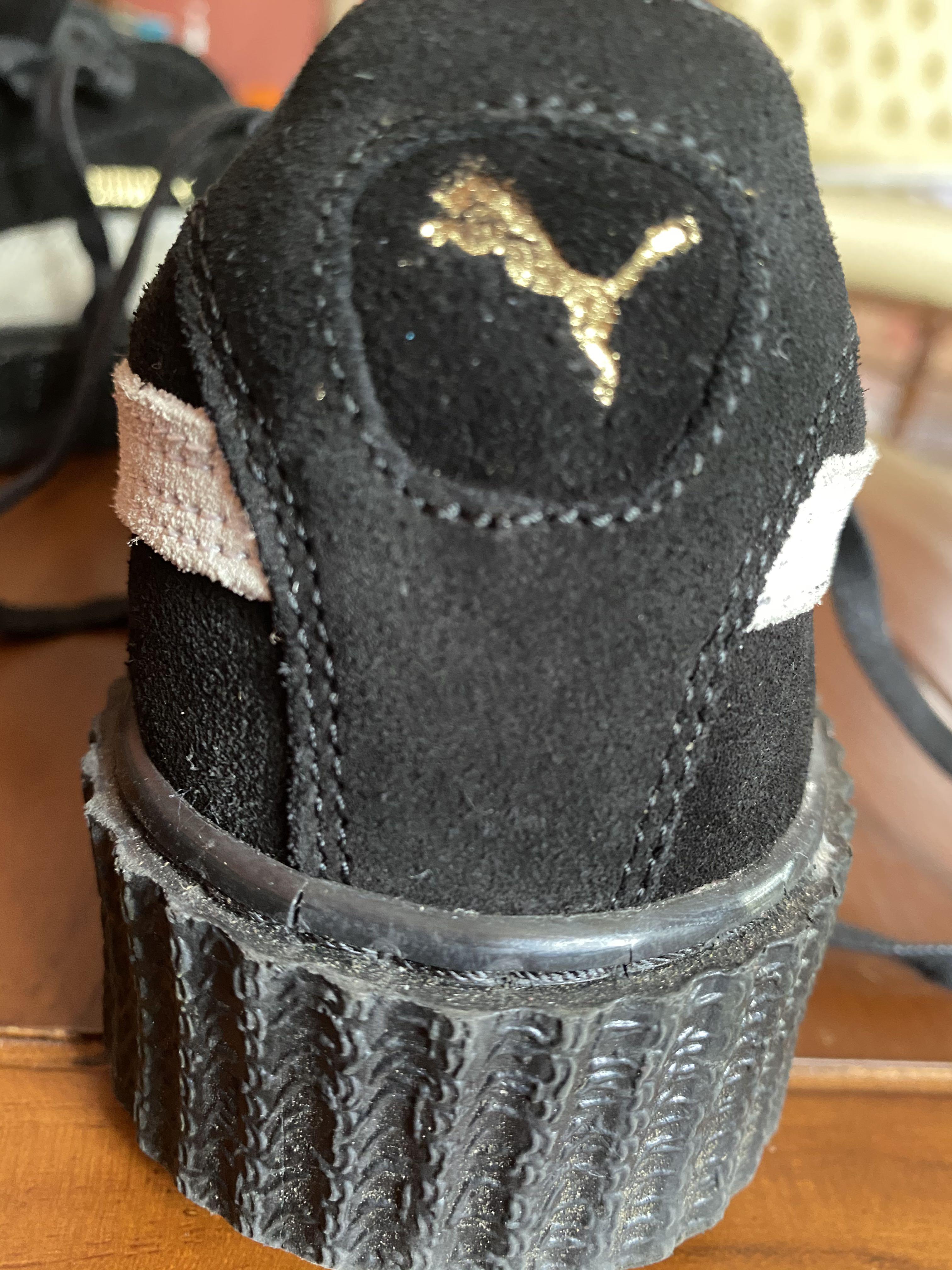 Puma Fenty By Rihanna Platform Black Suede Creepers Women S Women S Fashion Shoes On Carousell