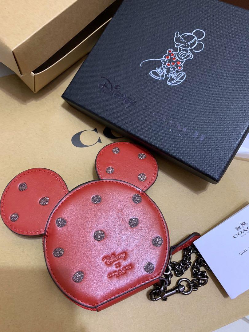 coach mickey mouse coin purse
