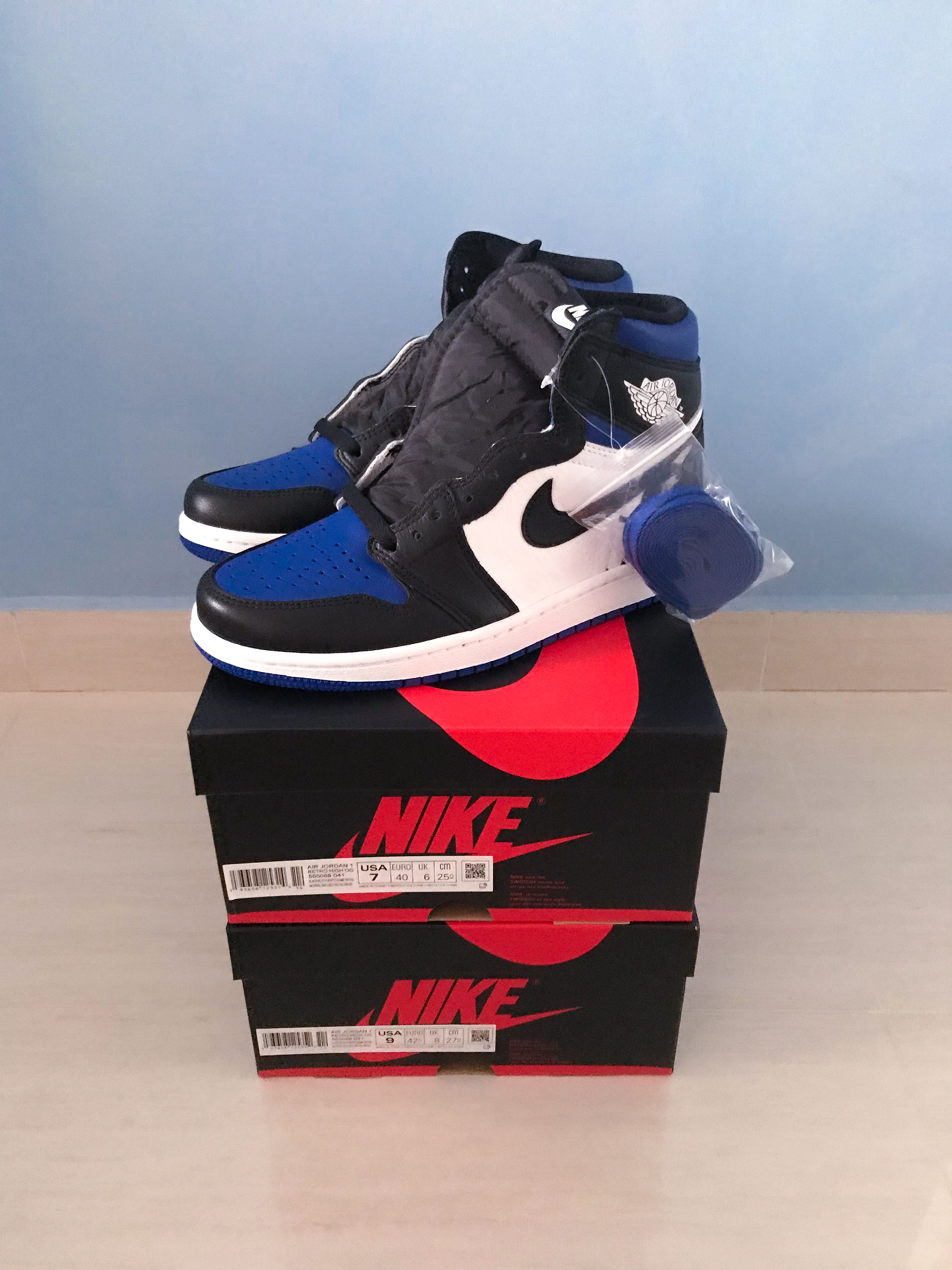 royal toe air jordan