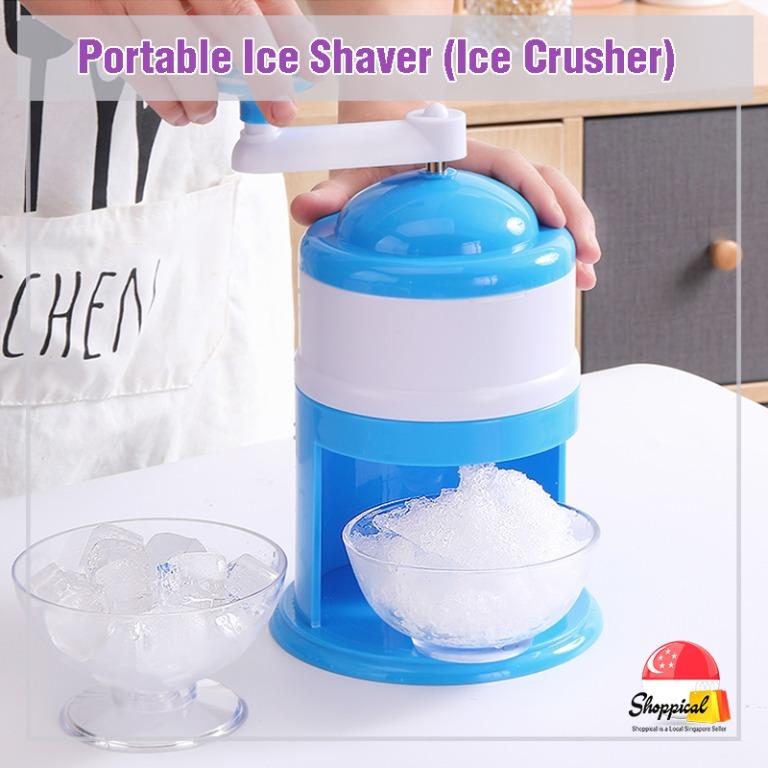 Shoppical Easy Ice Shaver Ice Crusher Portable Manual Handheld Snow Ice Shaving Ice Machine Food Drinks Local