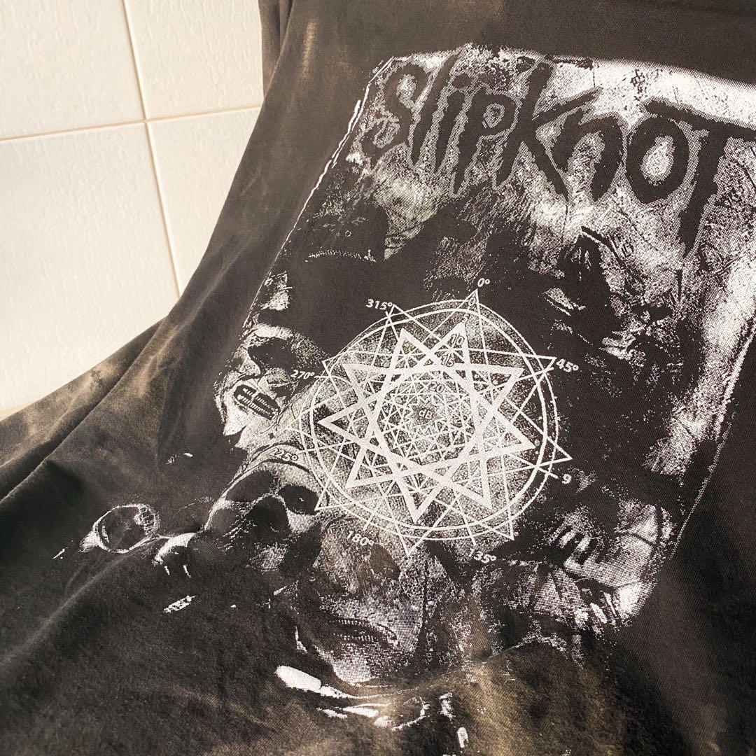 Slipknot Bleached Dye Band Tee, Men's Fashion, Tops & Sets, Tshirts ...