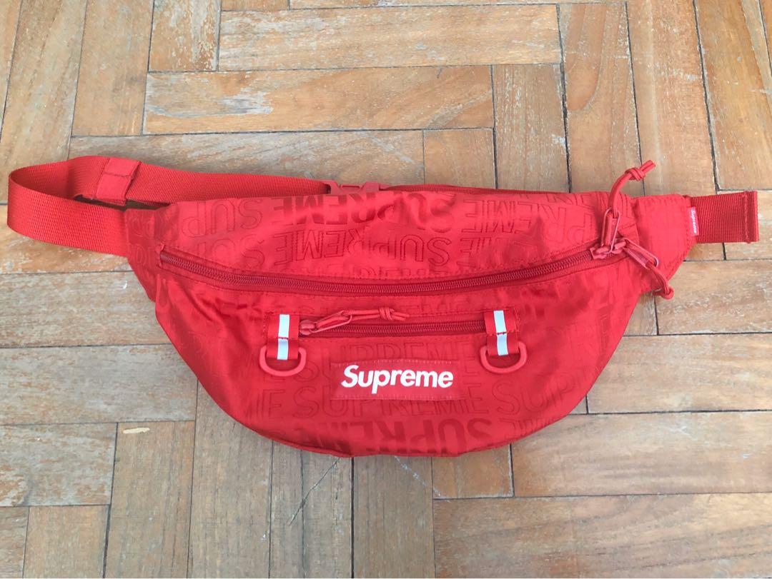 NEW Supreme SS19 Waist Bag - Red