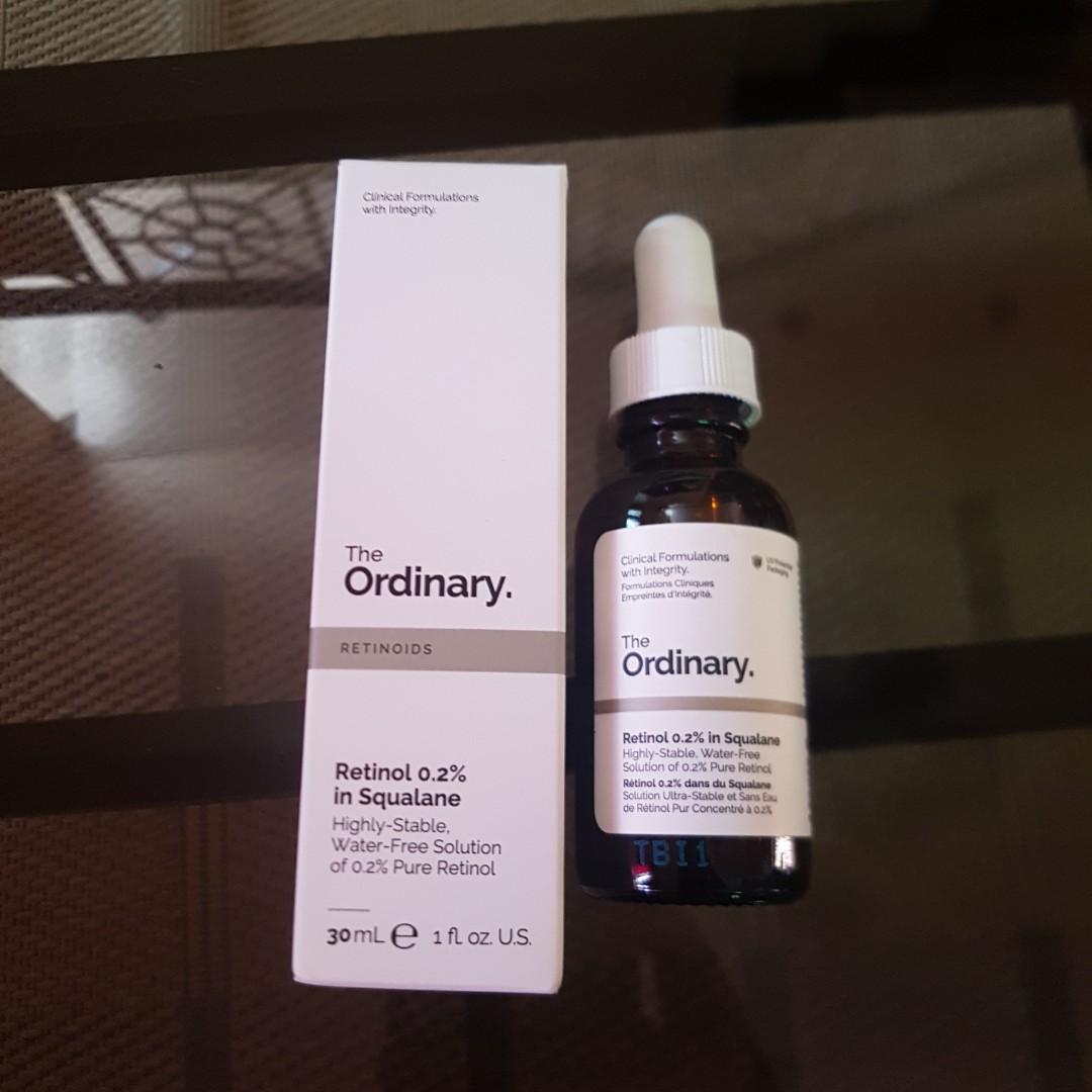 The Ordinary Retinol .2% in Squalane (Category: Face Care) located in Cainta. Submitted by define_happyplace (Listing ID 1006592562, Image 1). Description: .