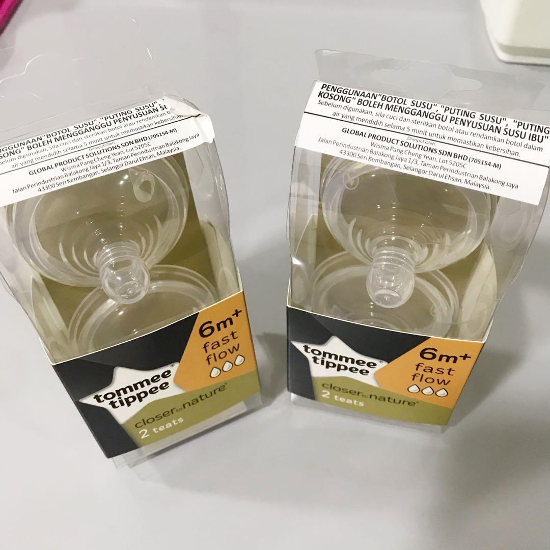 Tommee Tippee Teats Slow Flow 4 pcs No. 1 teat