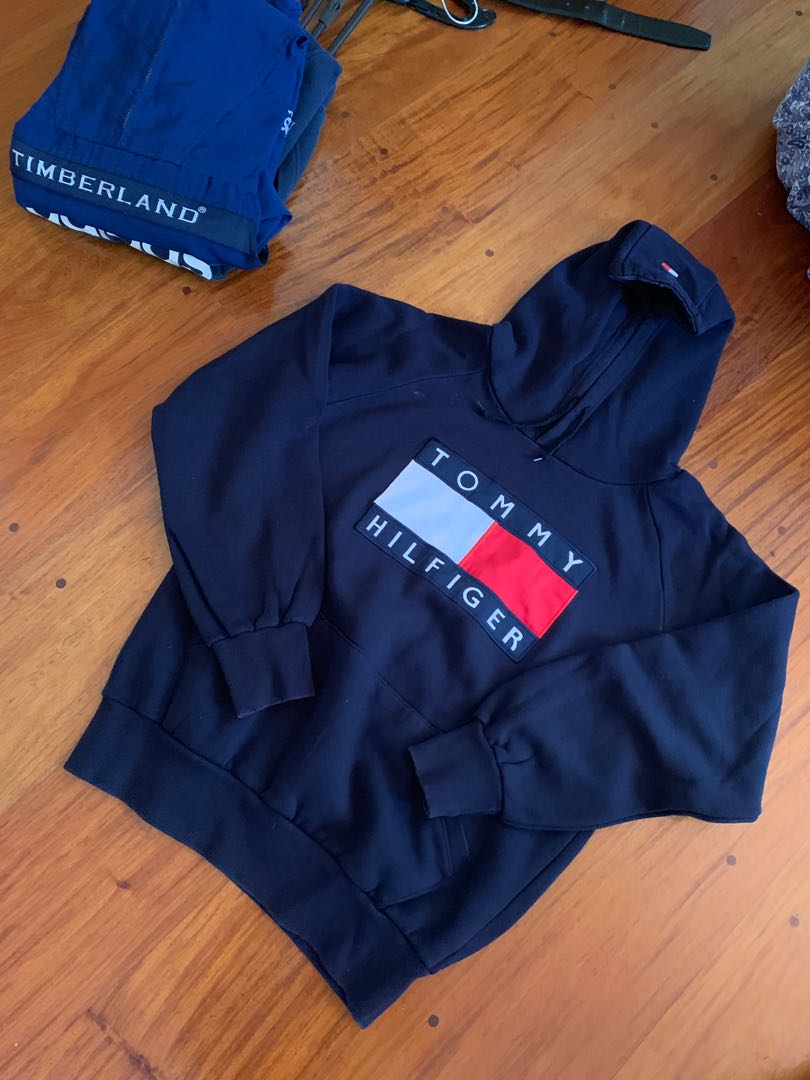 tommy hilfiger big logo hoodie